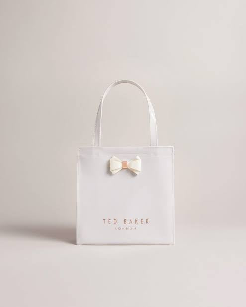 NWT Ted Baker Small Dowcon Flora Icon shops Bag Shopper Tote in Mid Grey