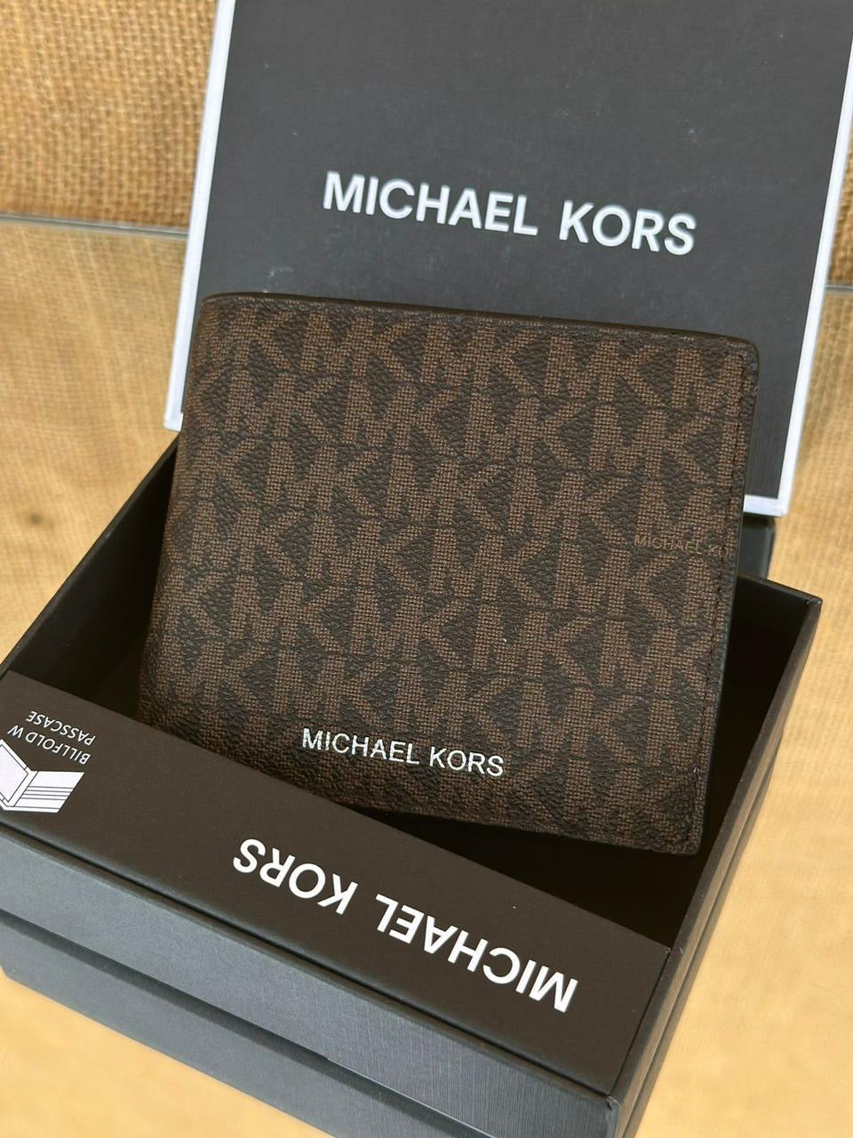 Michael kors Mens boxes wallet (BROWN)