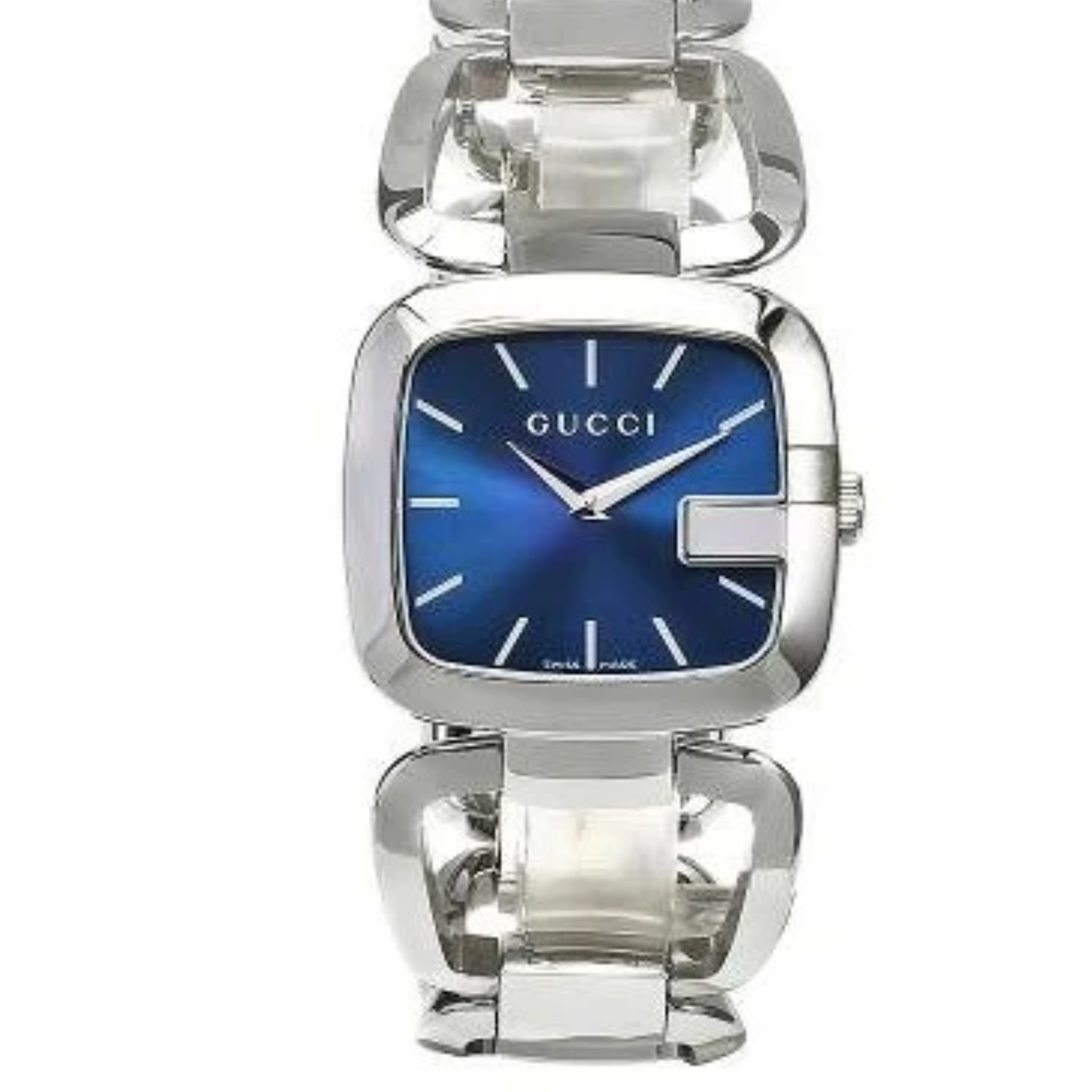 Gucci G Gucci Blue Dial Silver Steel Strap Watch For Women - YA125508