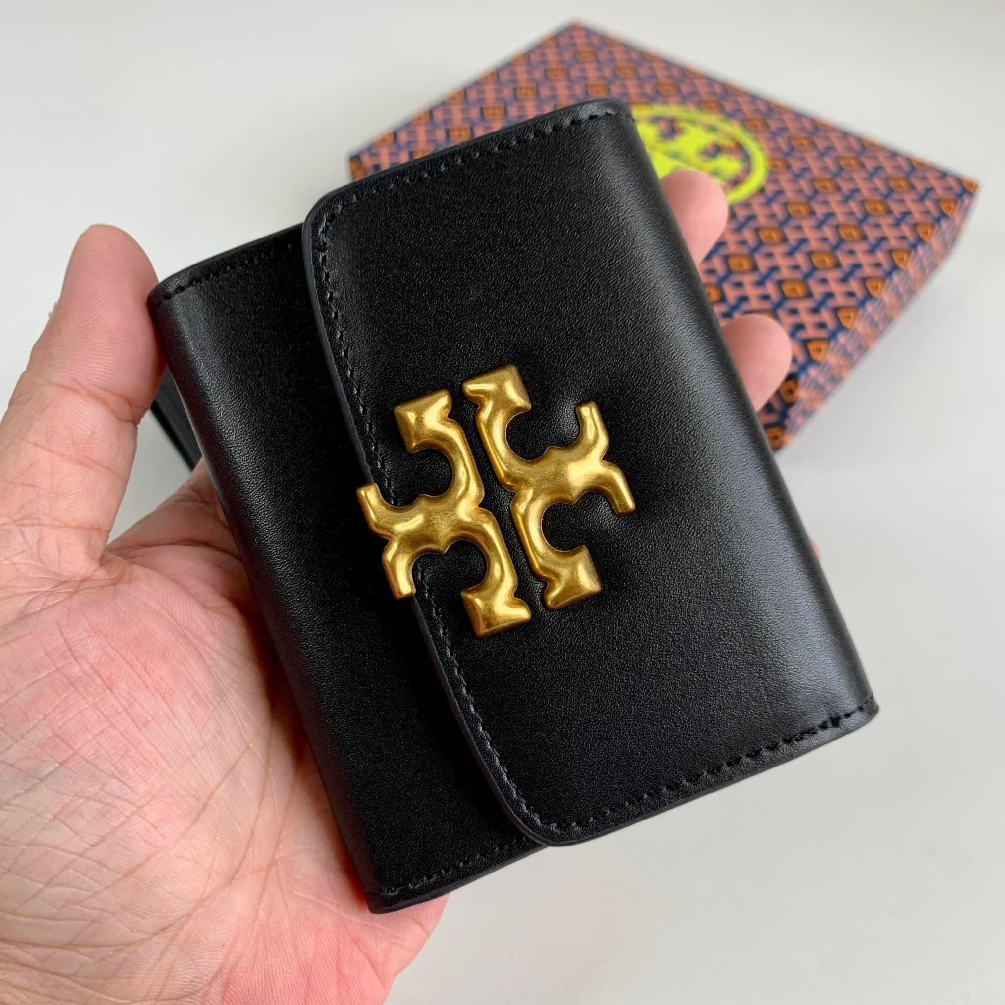 Popular Tory Burch Eleanor Embossed compact wallet