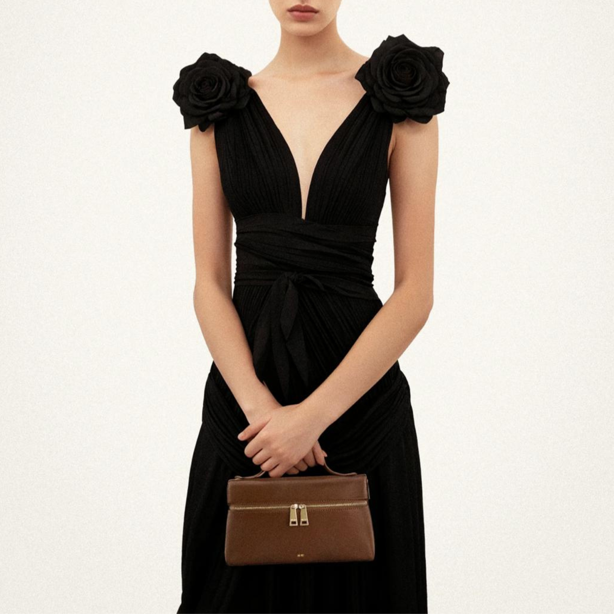 Thea Top Handle Bag (Brown)