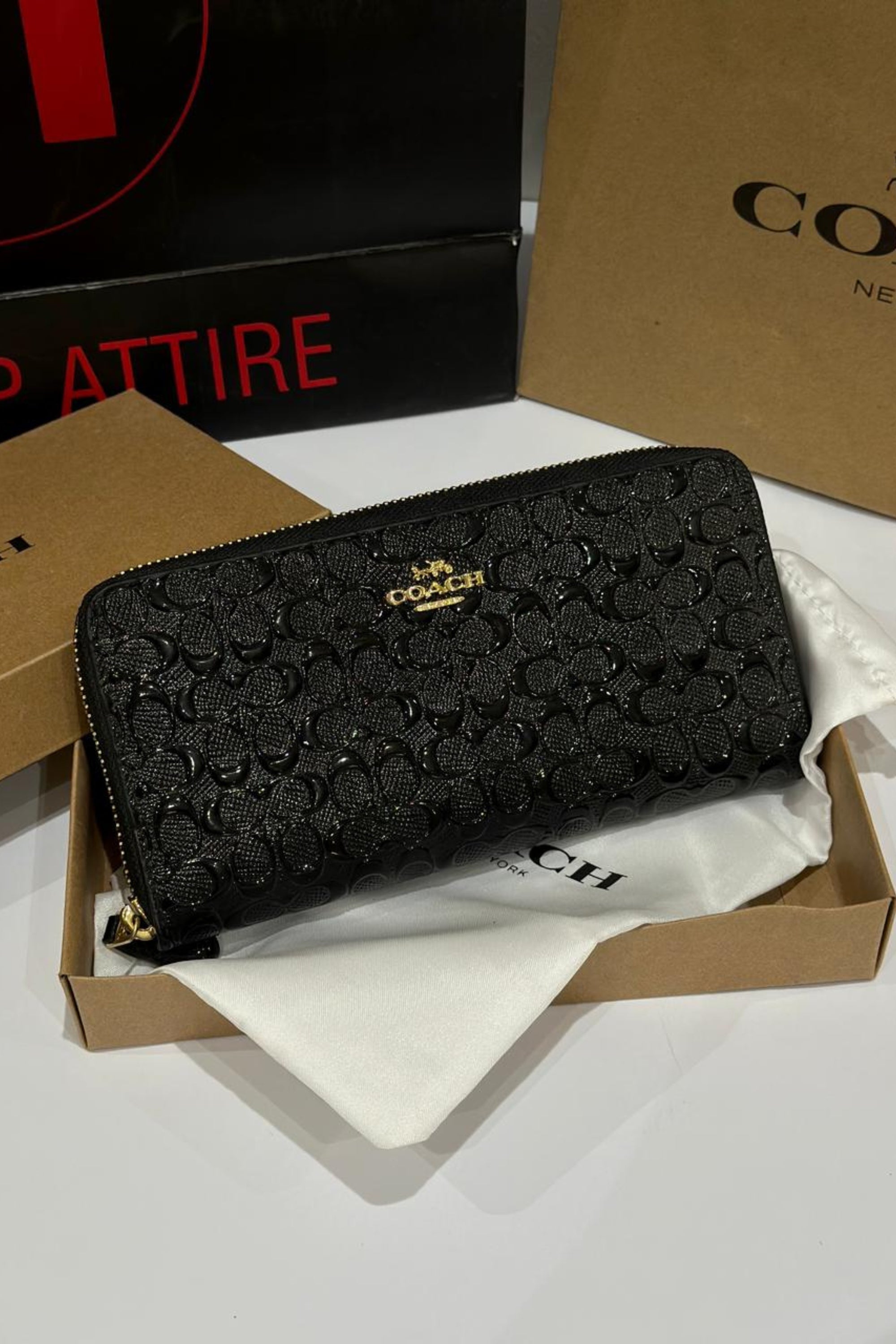 Coach long wristlet zip Wallet 354