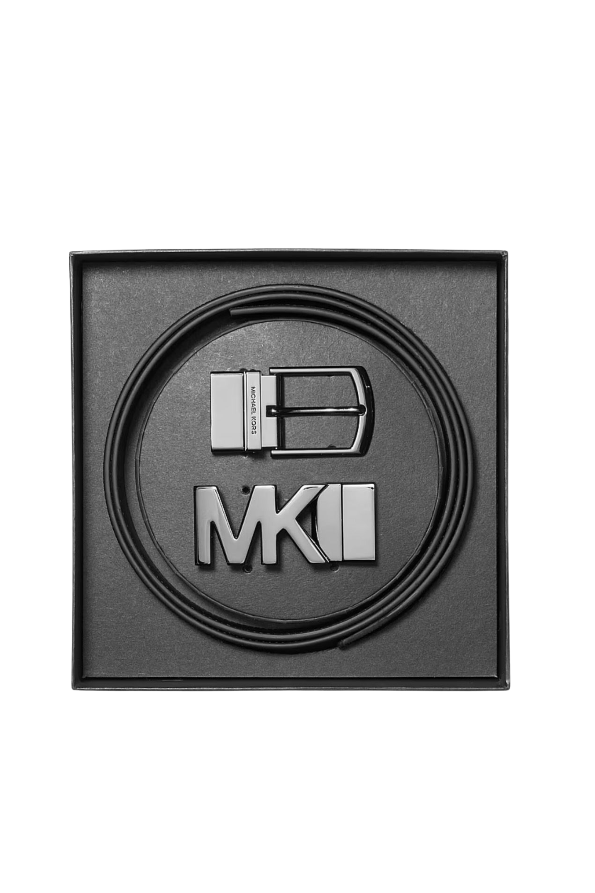Michael kors 4-In-1 Logo Belt Box Set (Black) 816