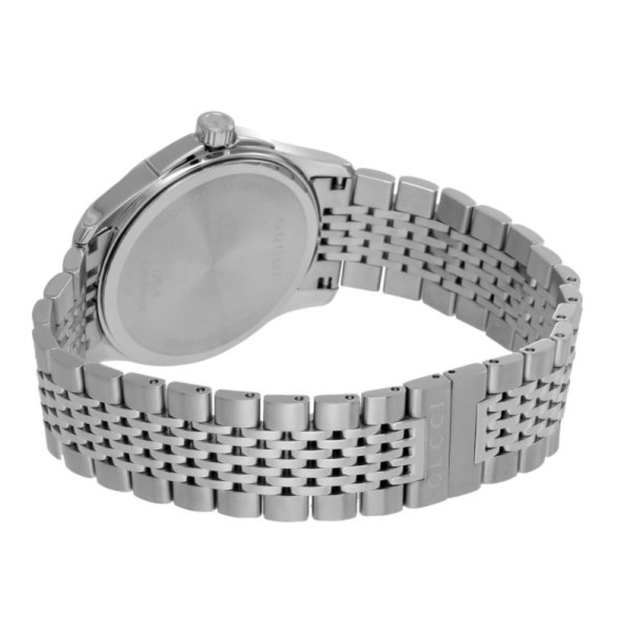 Gucci Men’s Swiss Made Quartz Silver Stainless Steel Brown Dial 38mm Watch YA1264107
