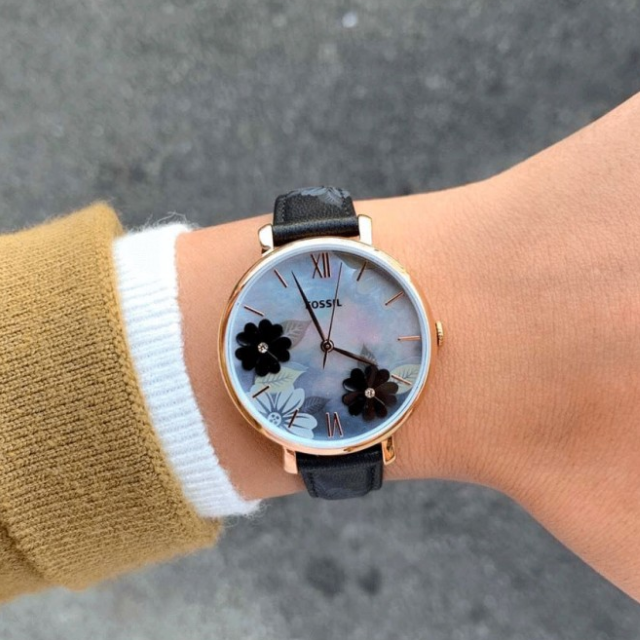 Fossil ES-4535 Jacqueline Leather Band Women Watch