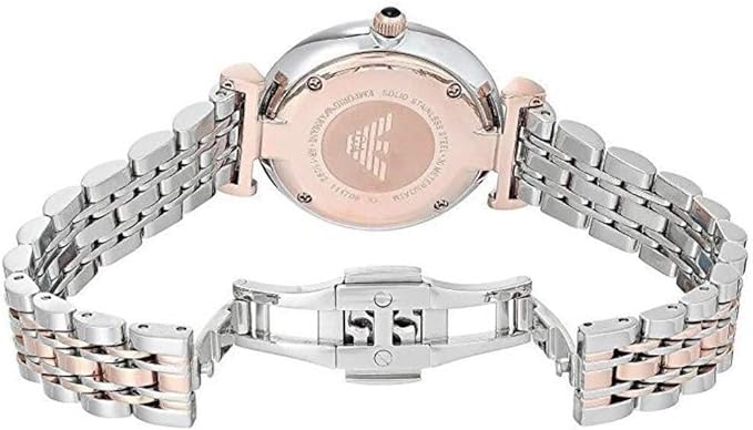 Emporio Armani Women's AR11092 Dress Analog Display Quartz Silver Watch