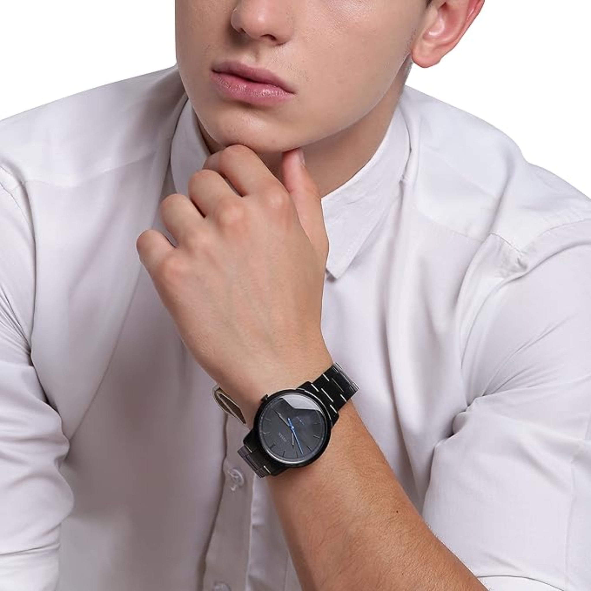 Fossil The Minimalist Black stainless steel Watch Men's Watch FS5308