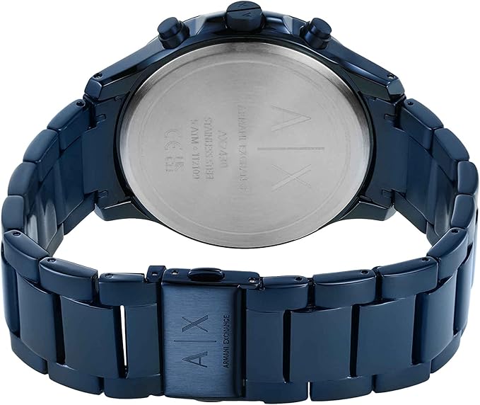 A|X Armani Exchange Chronograph Watch for Men; Men's Watch with Leather, Stainless Steel or Silicone Band AX2430