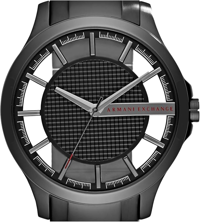 A|X Armani Exchange Men's Three-Hand Black Stainless Steel Watch (Model: AX2189)