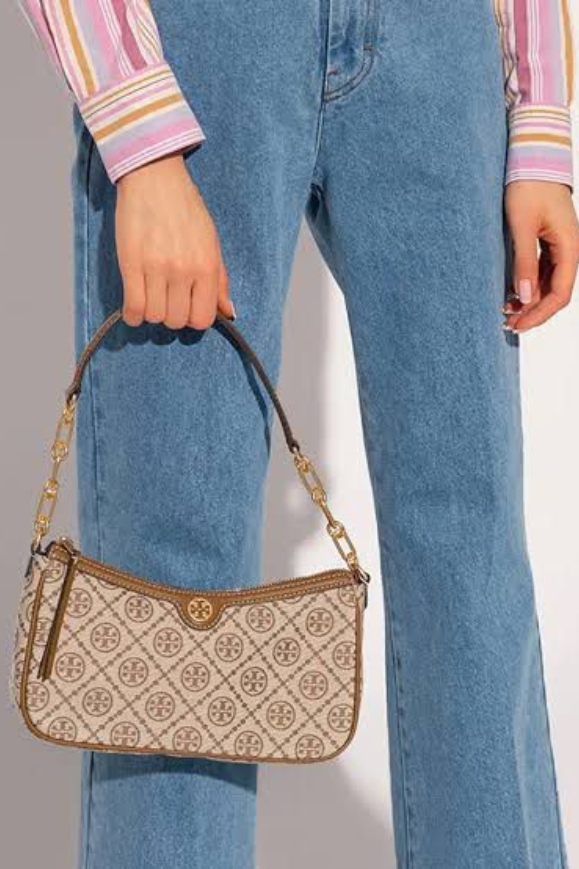 Tory Burch T Monogram Chenille Shoulder Bag 824