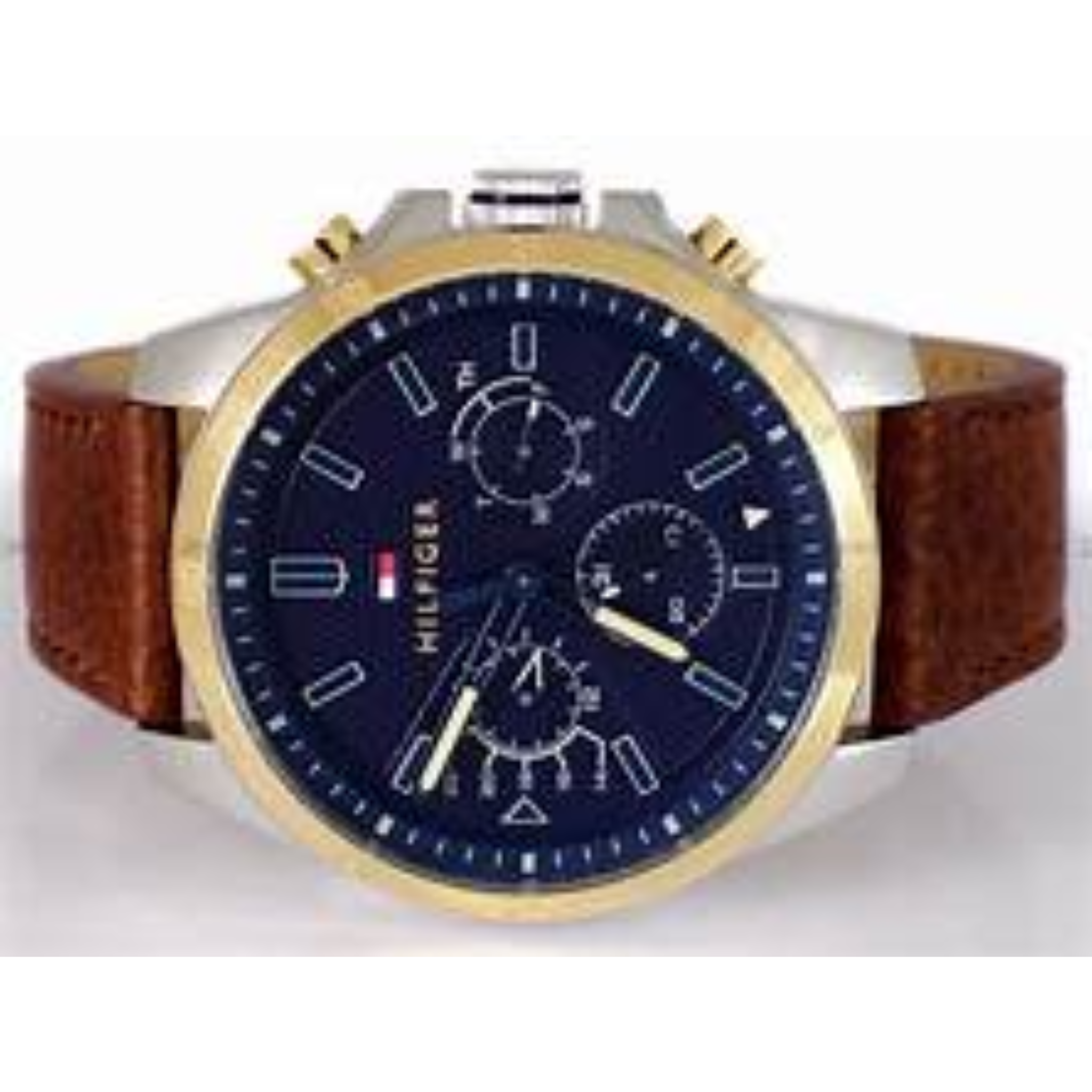 Tommy Hilfiger Men's Stainless Steel Quartz Watch with Leather Strap,(Model: 1791561)