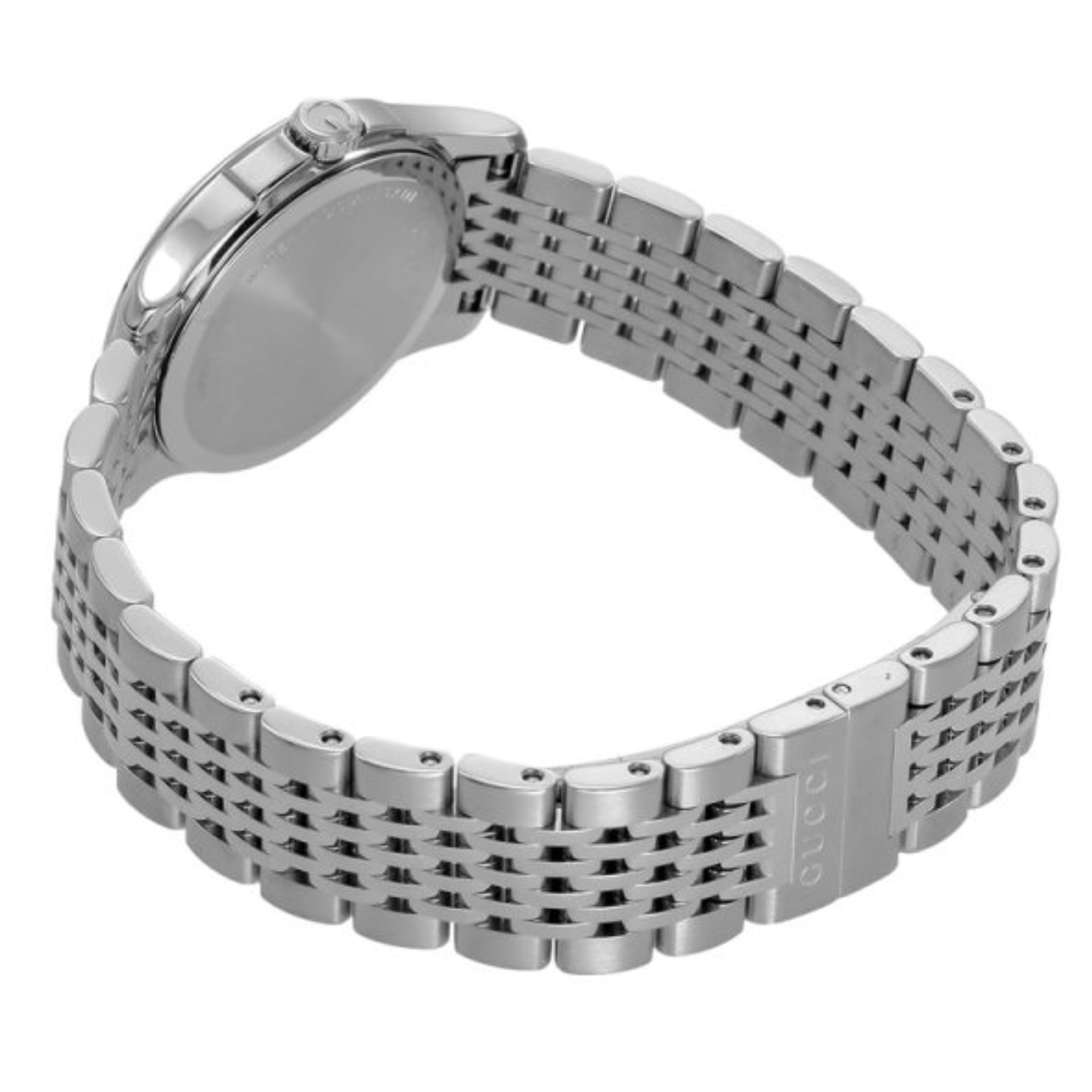 Gucci Women’s Swiss Made Quartz Silver Stainless Steel Brown Dial 27mm Watch YA1265007