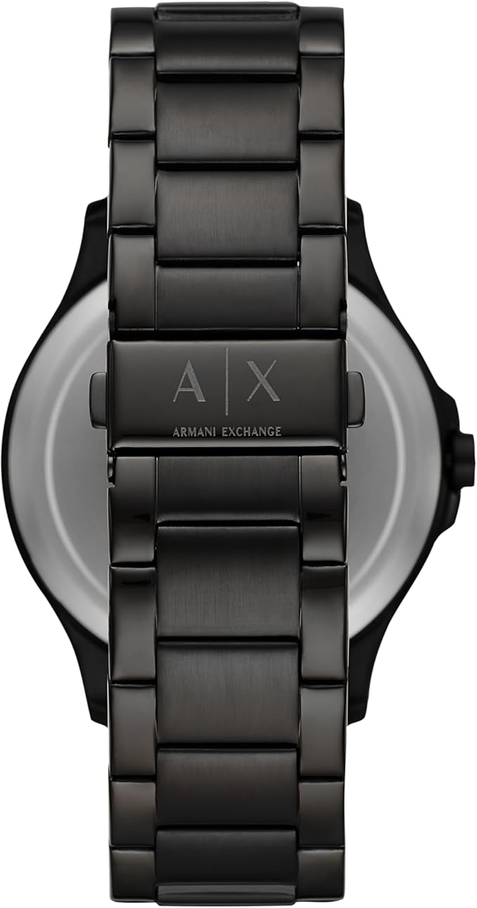 A｜X ARMANI EXCHANGE Men's Stainless Steel Watch, Color: Black/Gold (Model: AX2413)