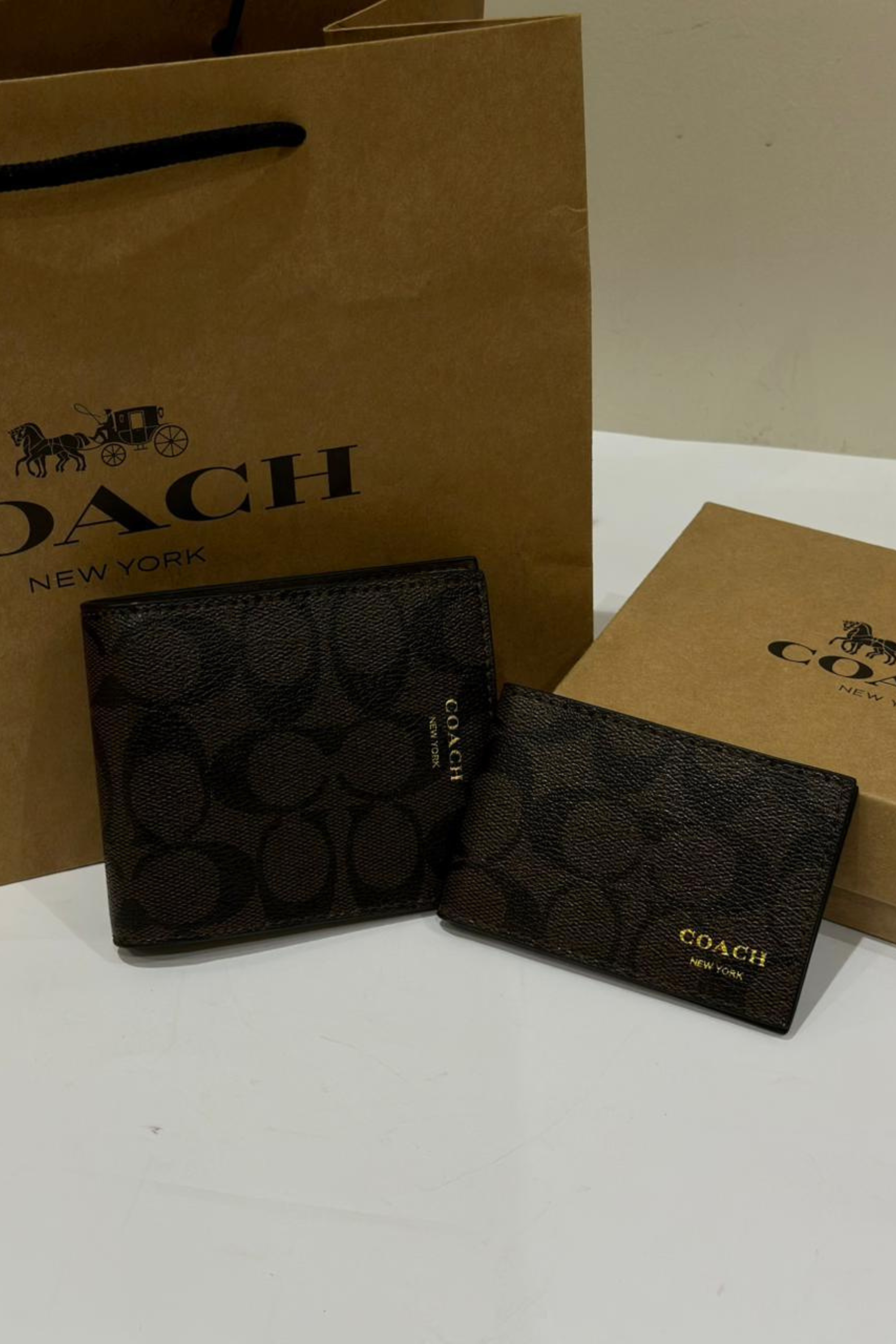 Coach Men's Wallet & Cardholder Set 795