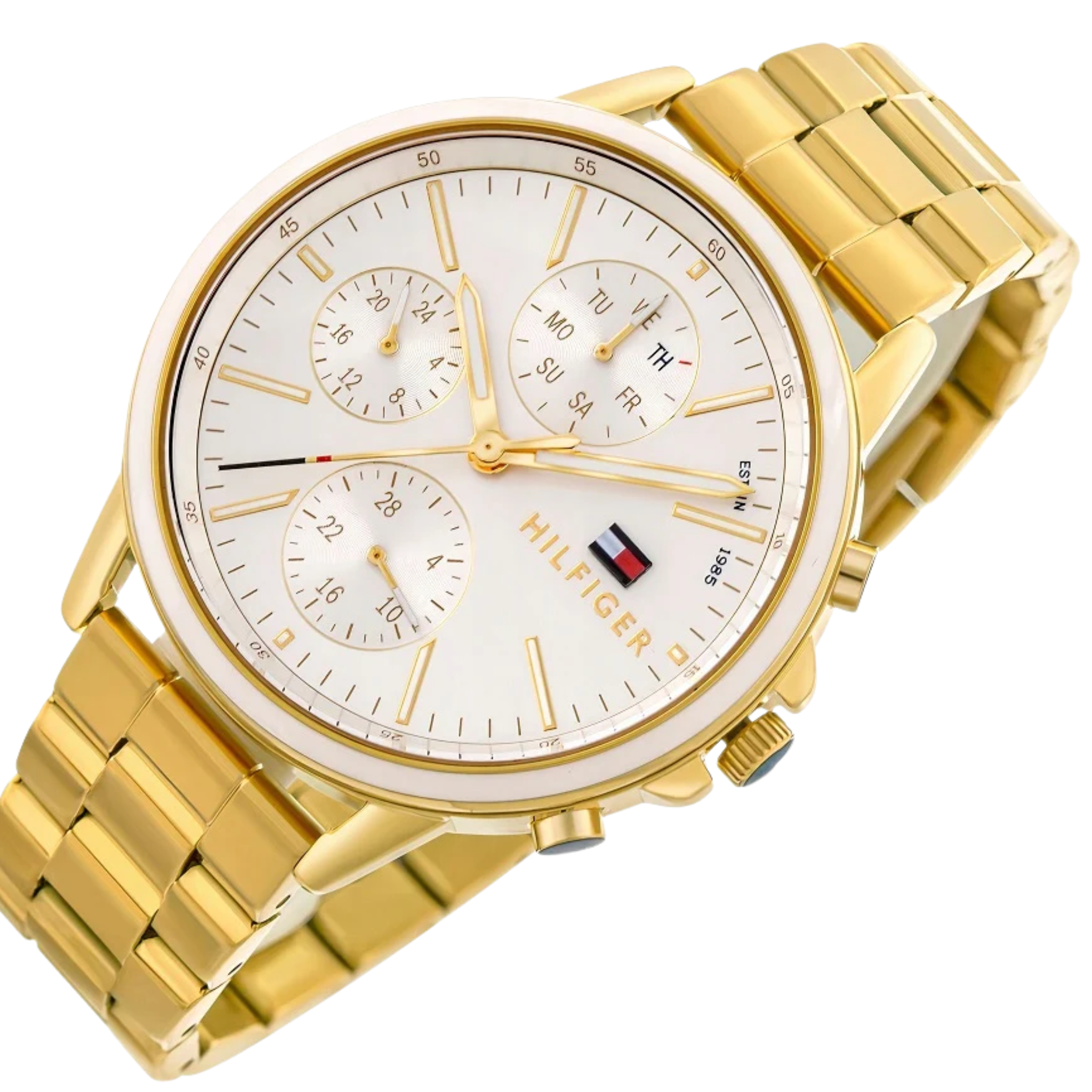 Tommy Hilfiger Women’s Quartz Stainless Steel Silver Dial 40mm Watch 1781786