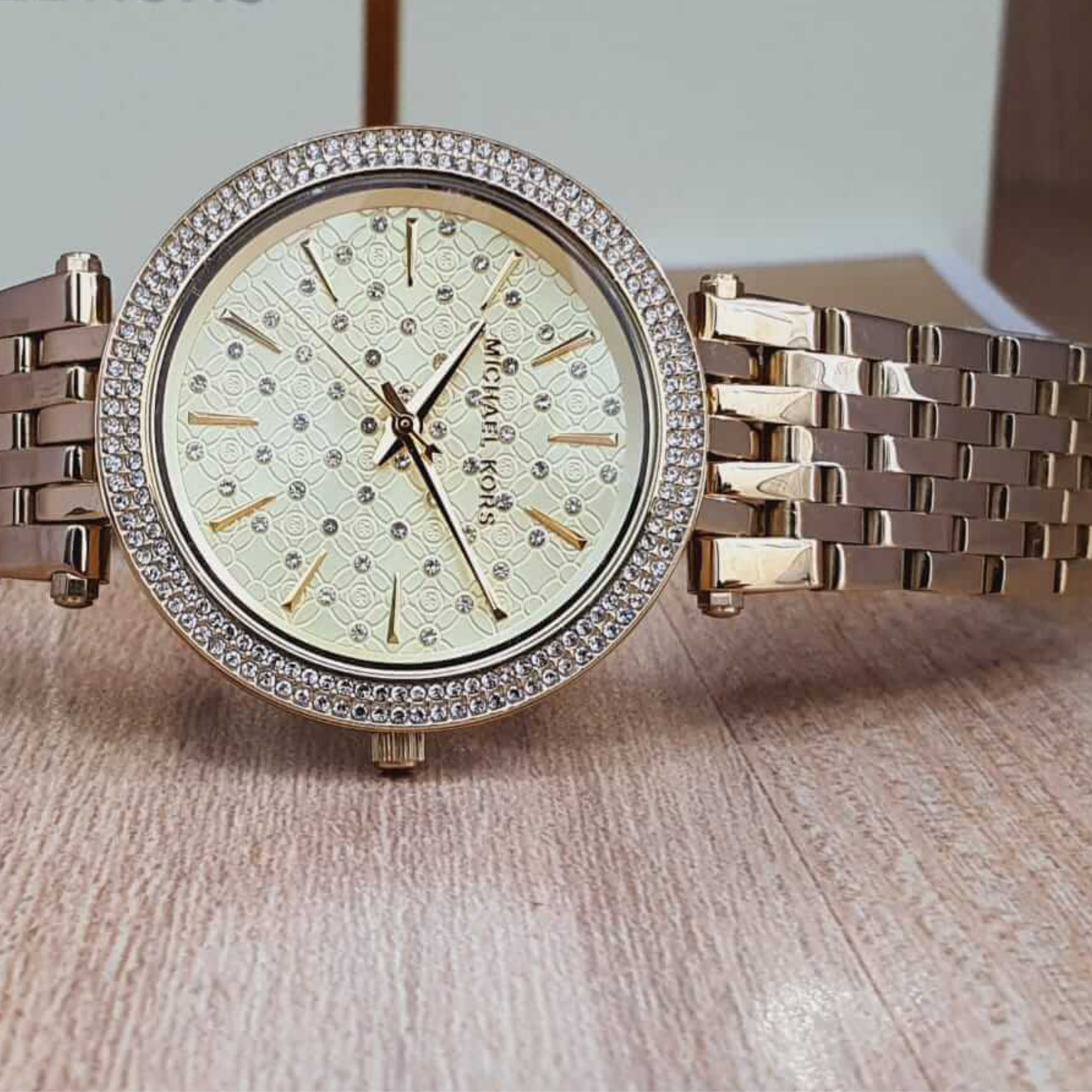 Michael Kors Women’s Quartz Stainless Steel Gold Dial 39mm Watch MK3398