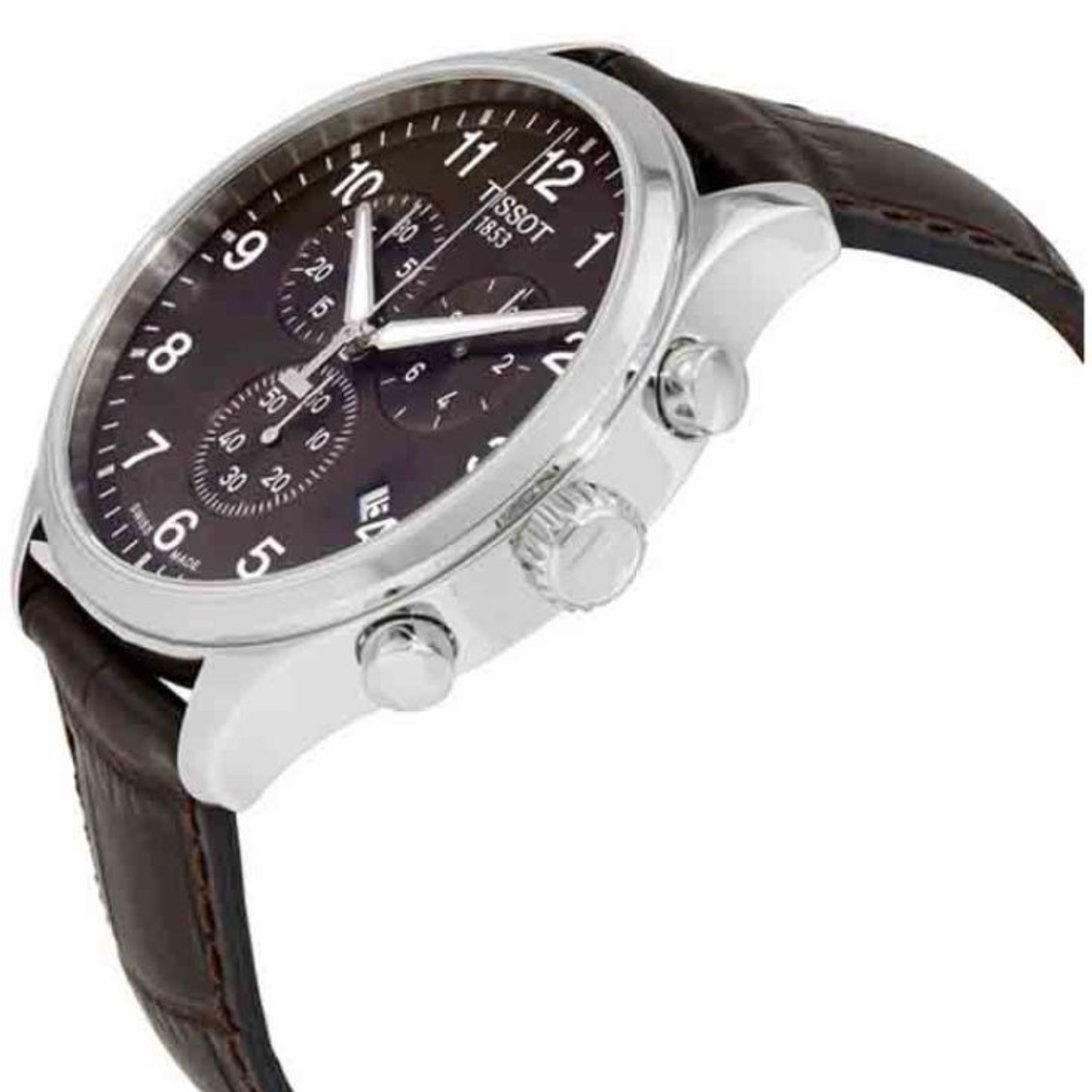 Tissot Chrono XL Classic Brown Leather Strap Brown Dial Chronograph Quartz Watch for Gents - T116.617.16.297.00