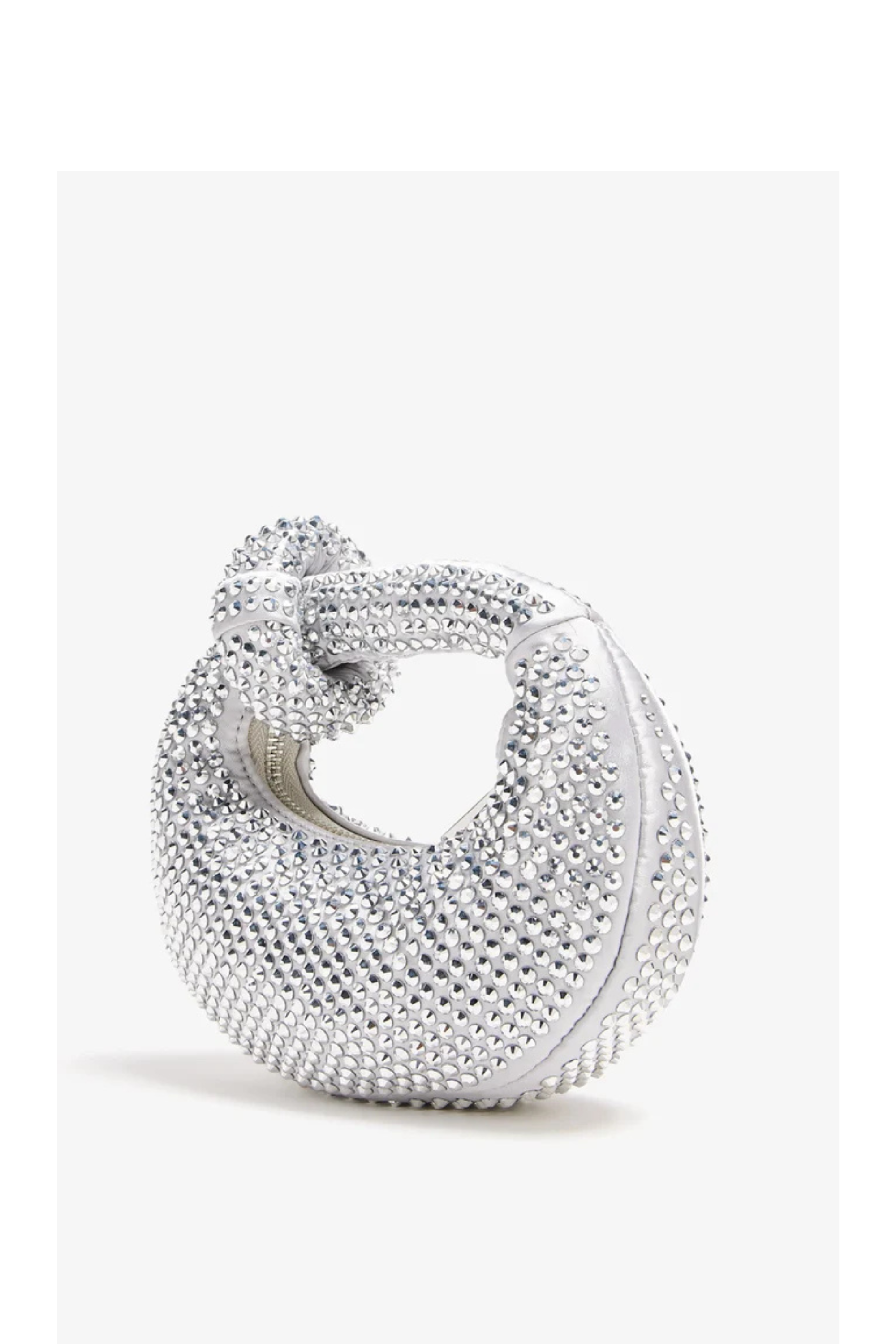JW Pei Abacus Artificial Crystal Mini Top Handle Bag - White 828