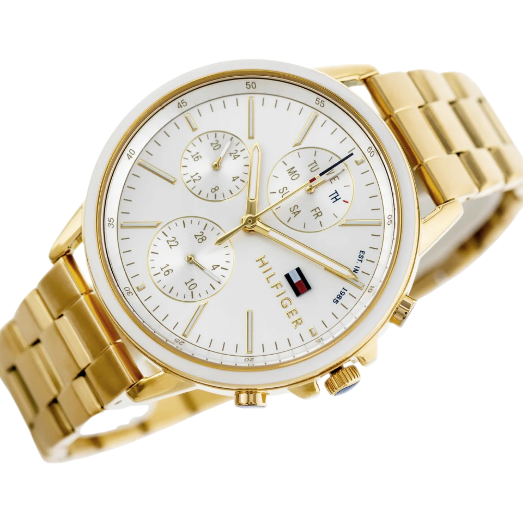 Tommy Hilfiger Women’s Quartz Stainless Steel Silver Dial 40mm Watch 1781786