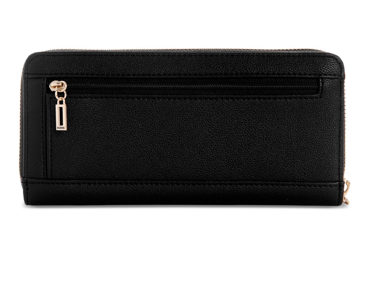 Womens boxed clutch wallet BLACK