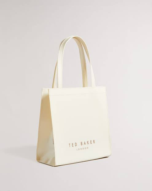 SMALL IVORY TED BAKER ICON TOTE BAG