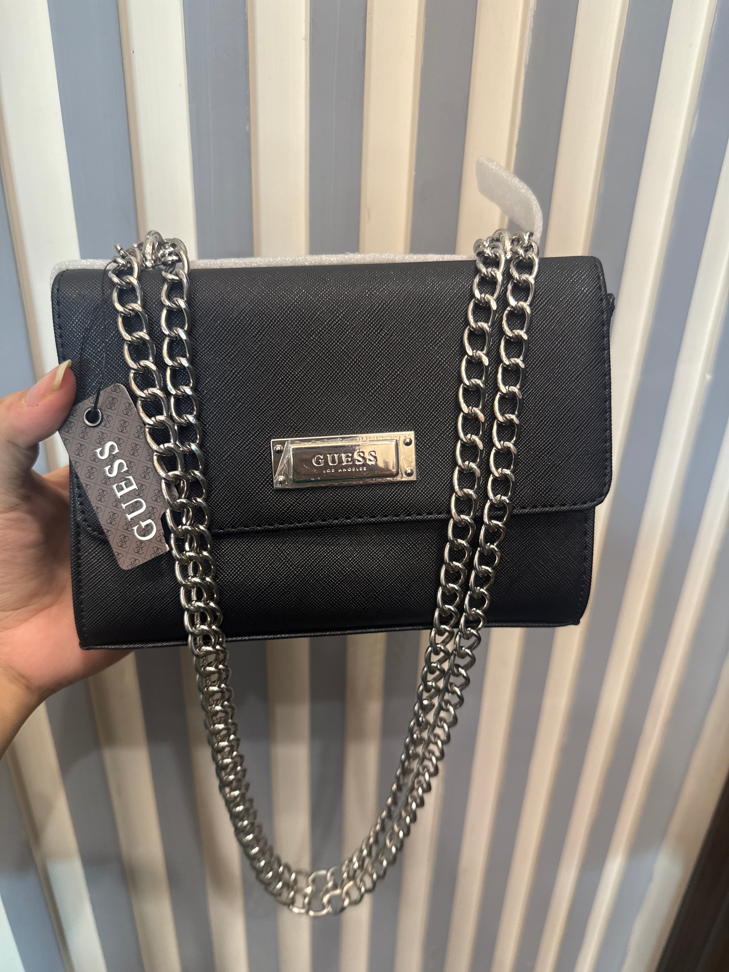 Guess shoulder/crossbody bag (blacksilver)