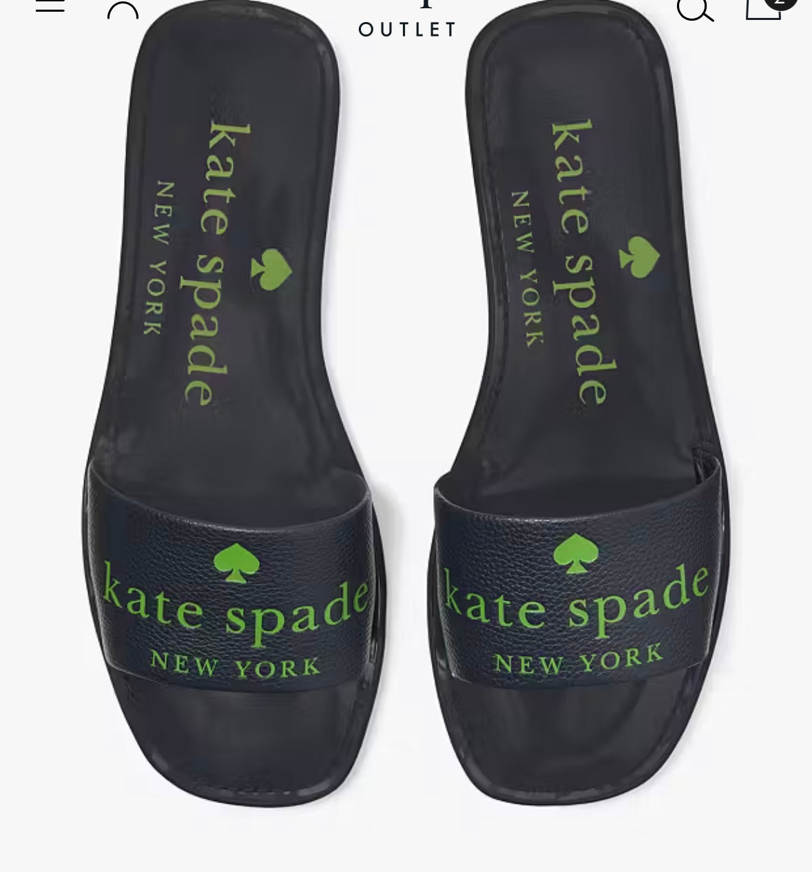 Kate spade flats (green/blue)