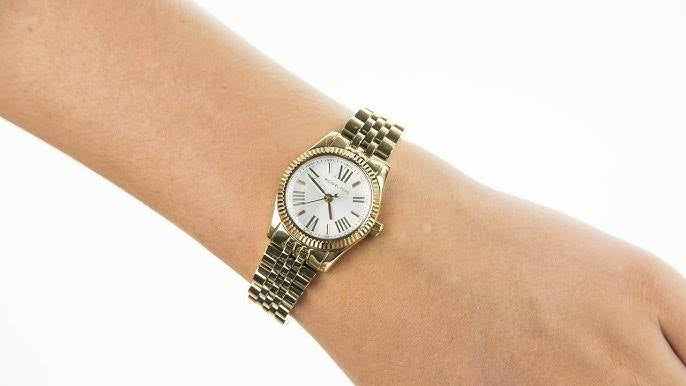 Michael Kors Women’s Quartz Stainless Steel Silver Dial 26mm Watch MK3229