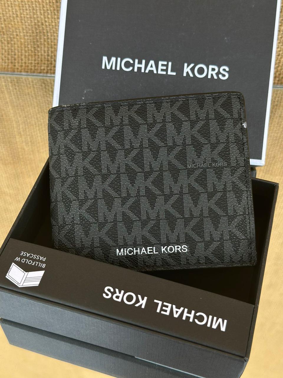 Michael kors Mens boxes wallet (BLACK)