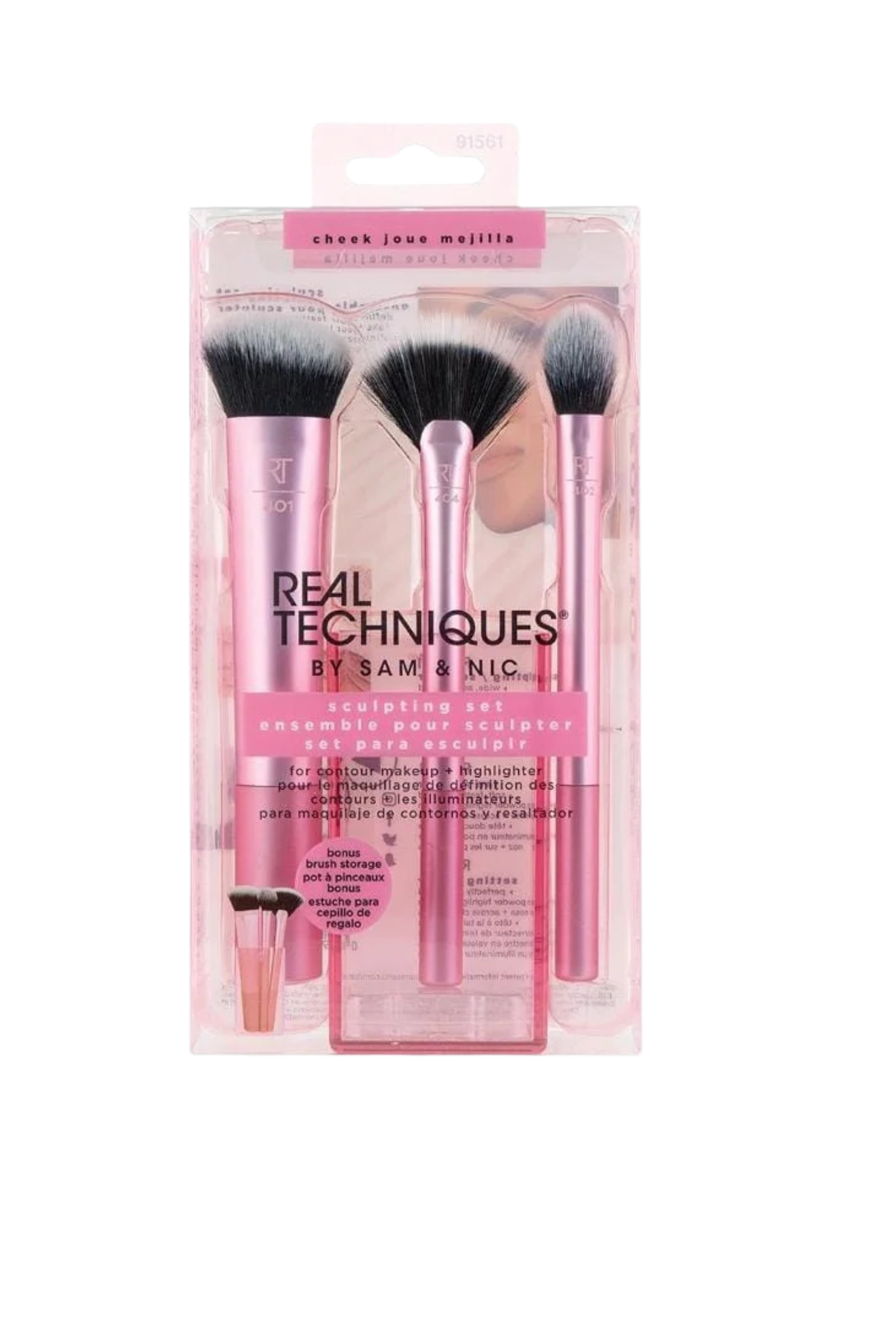 Real Techniques Sculpting Brush Set with holder