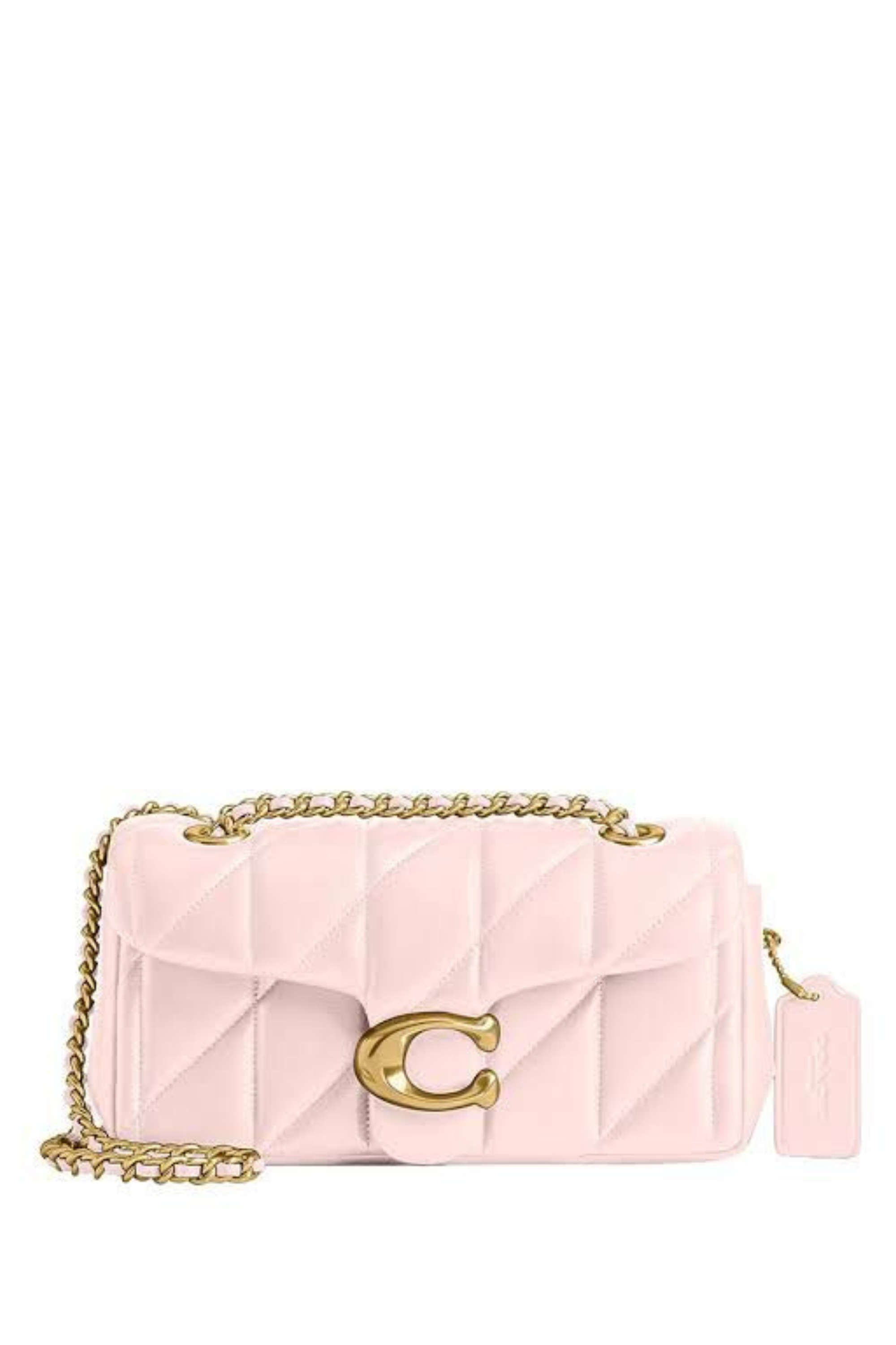 Coach quilted tabby Size 26  Blush pink Bag 757