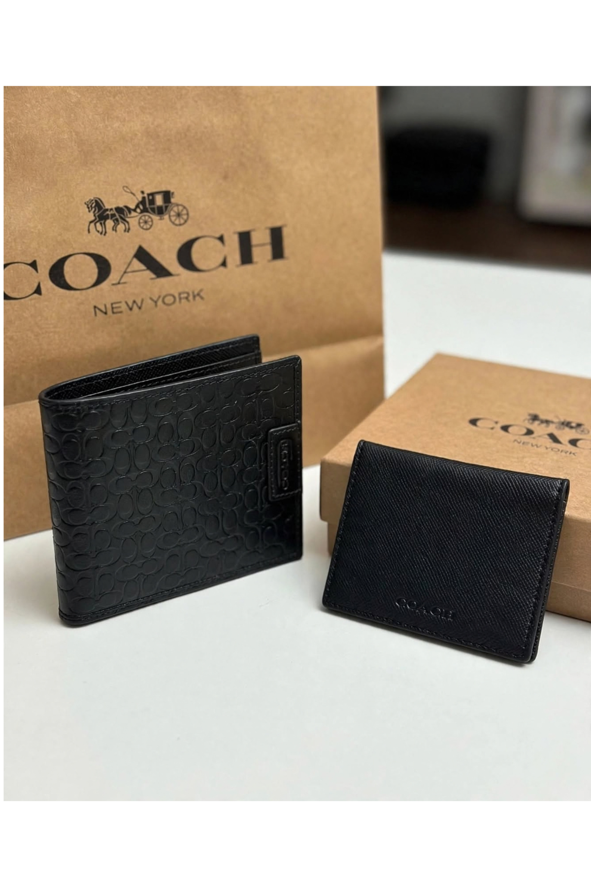 Coach Men's Wallet & Cardholder Set 1528