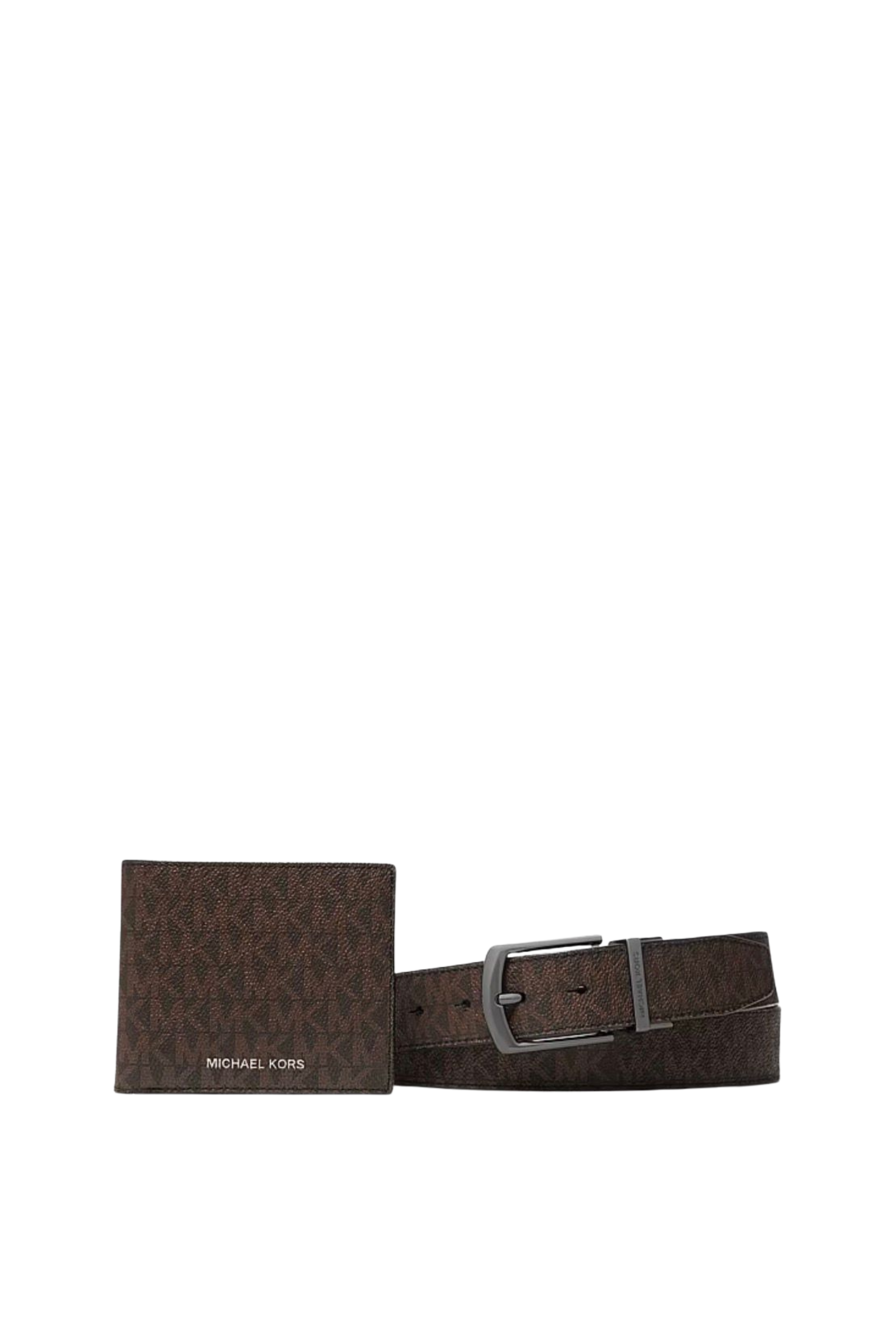 Michael kors Signature Logo Billfold Wallet and Belt Gift Set 814