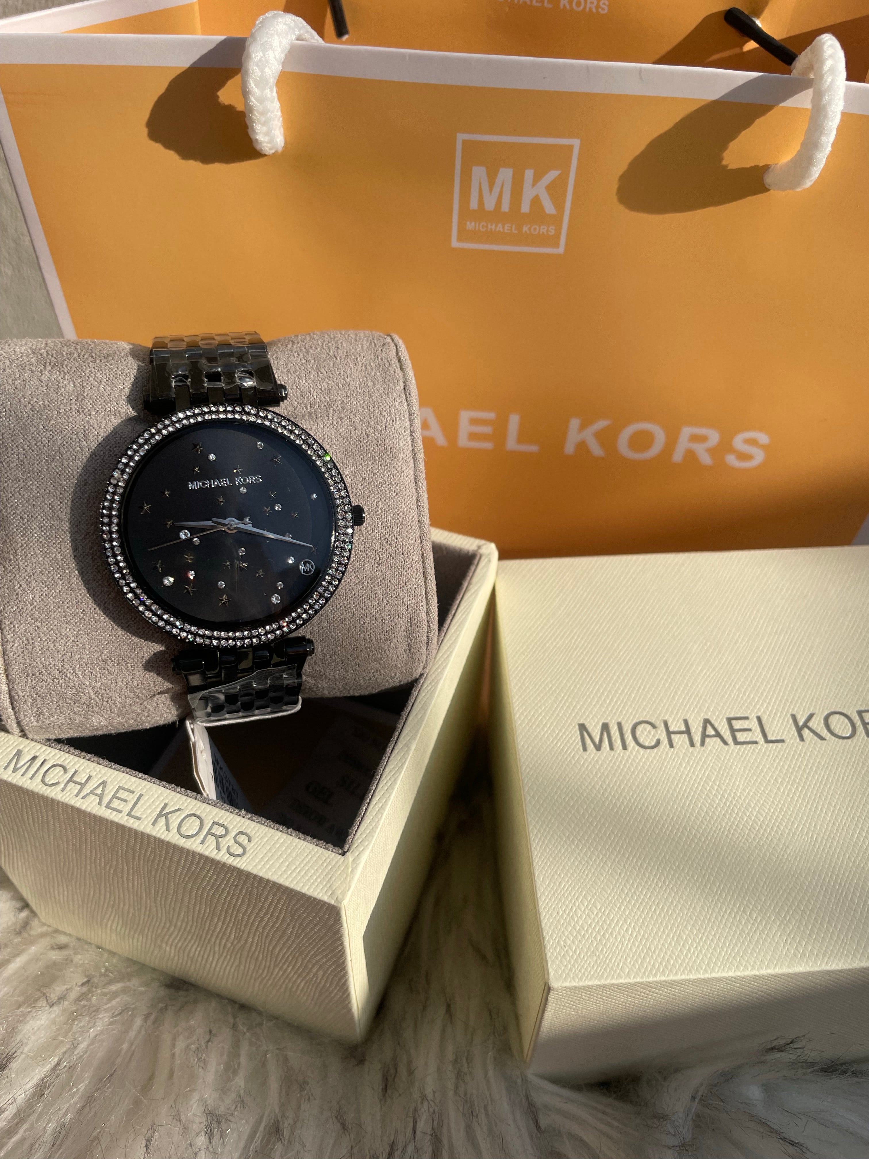 Michael Kors MK3787 Darci stainless steel and crystal quartz watch