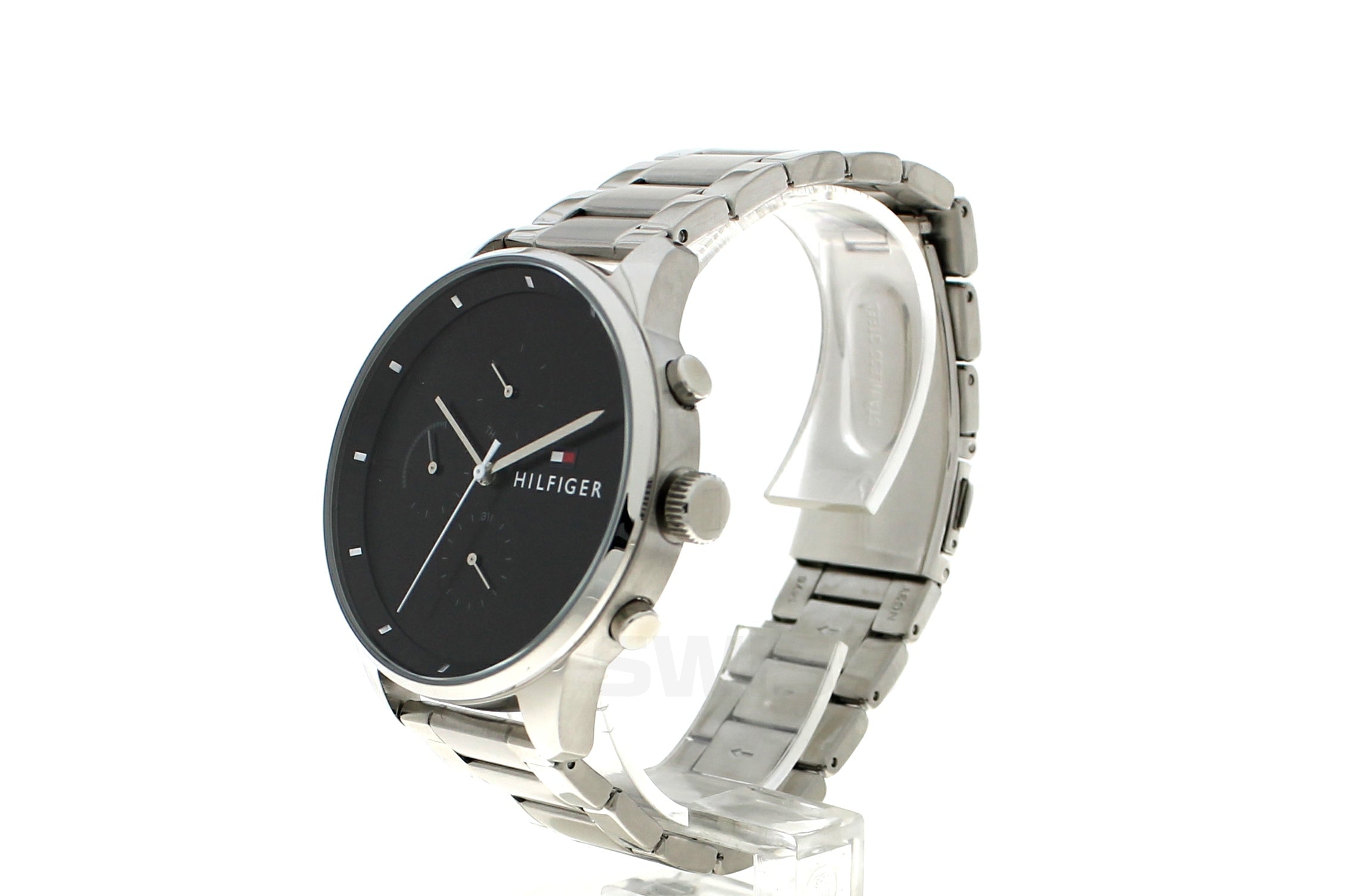 Tommy Hilfiger Quartz Black Dial Stainless Steel Men's Watch - 1791485