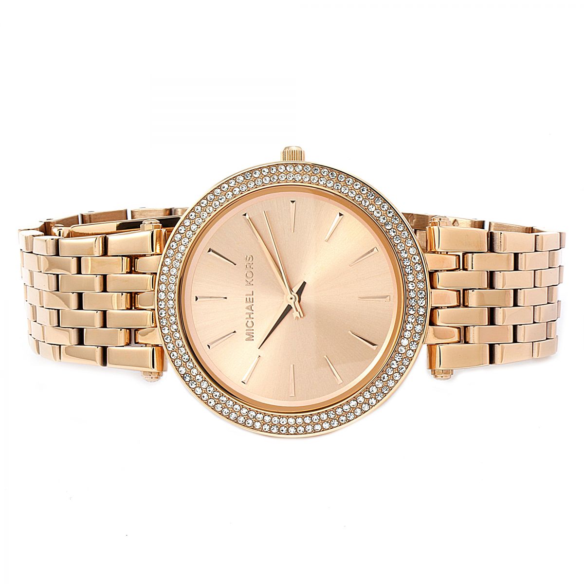 Michael Kors Darci Rose Gold Dial Pave Bezel Ladies Watch MK3192